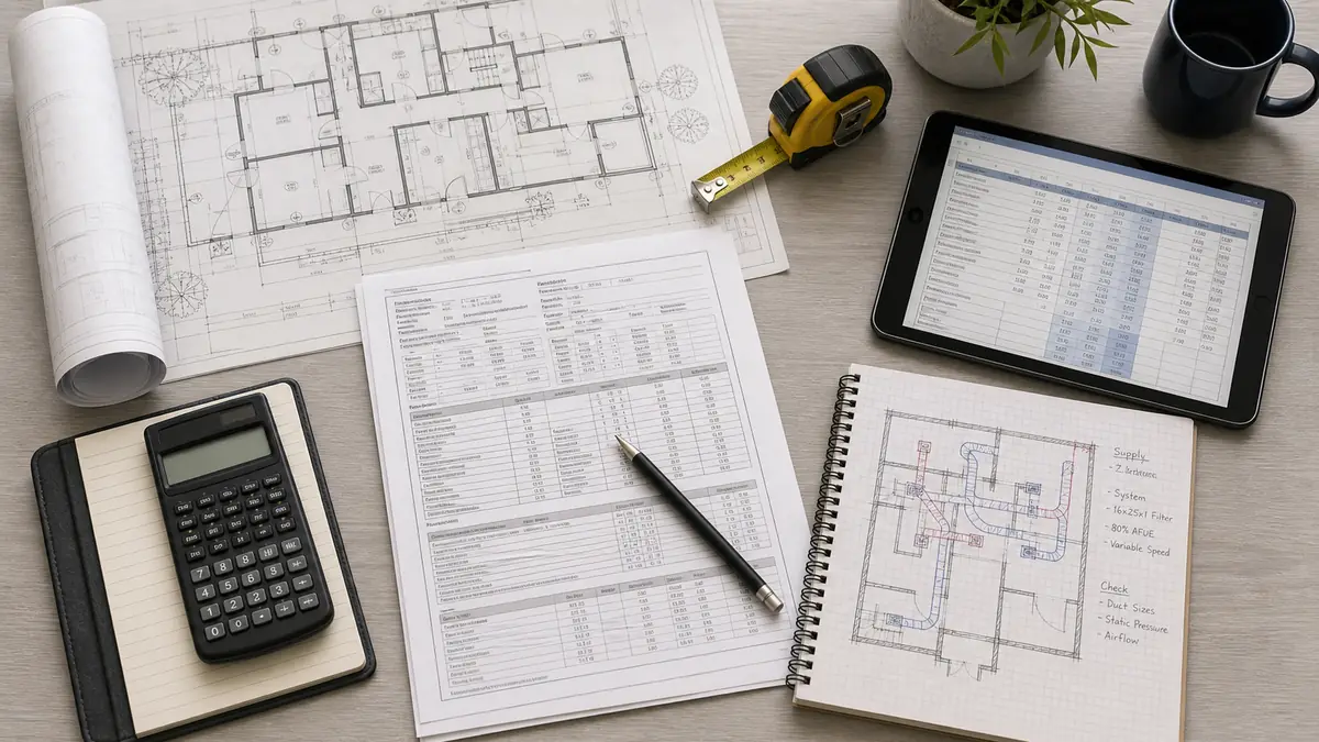A Manual J load calculation worksheet for a Woodland Hills ranch home in Climate Zone 9
